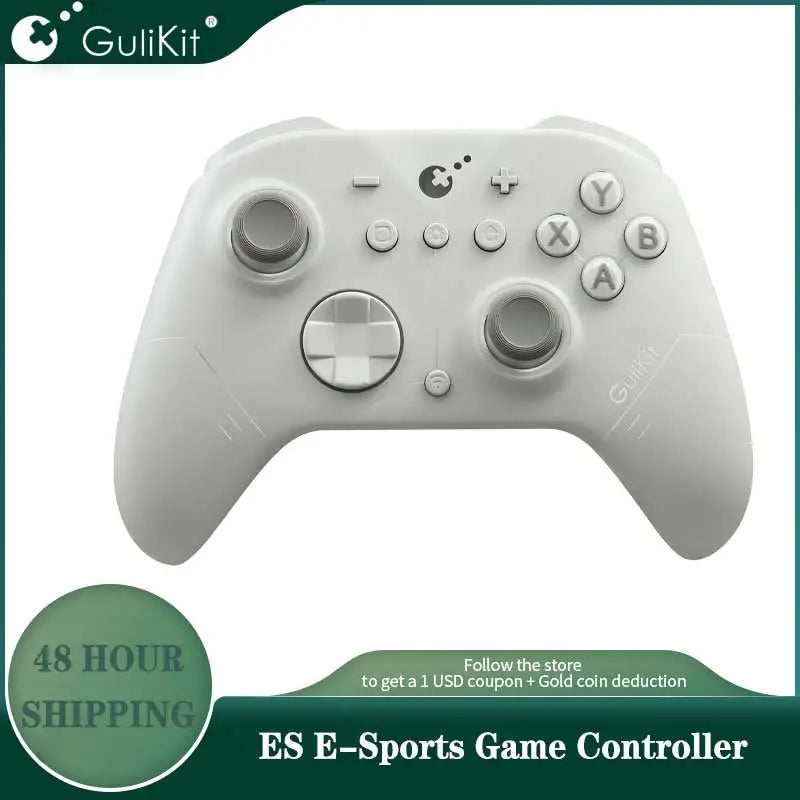 GuliKit ES E-Sports Bluetoth Controller，Wireless Gamepad with Hall Effect Joystick for NS ,Nintendo Switch 2 ,PC Windows Androi