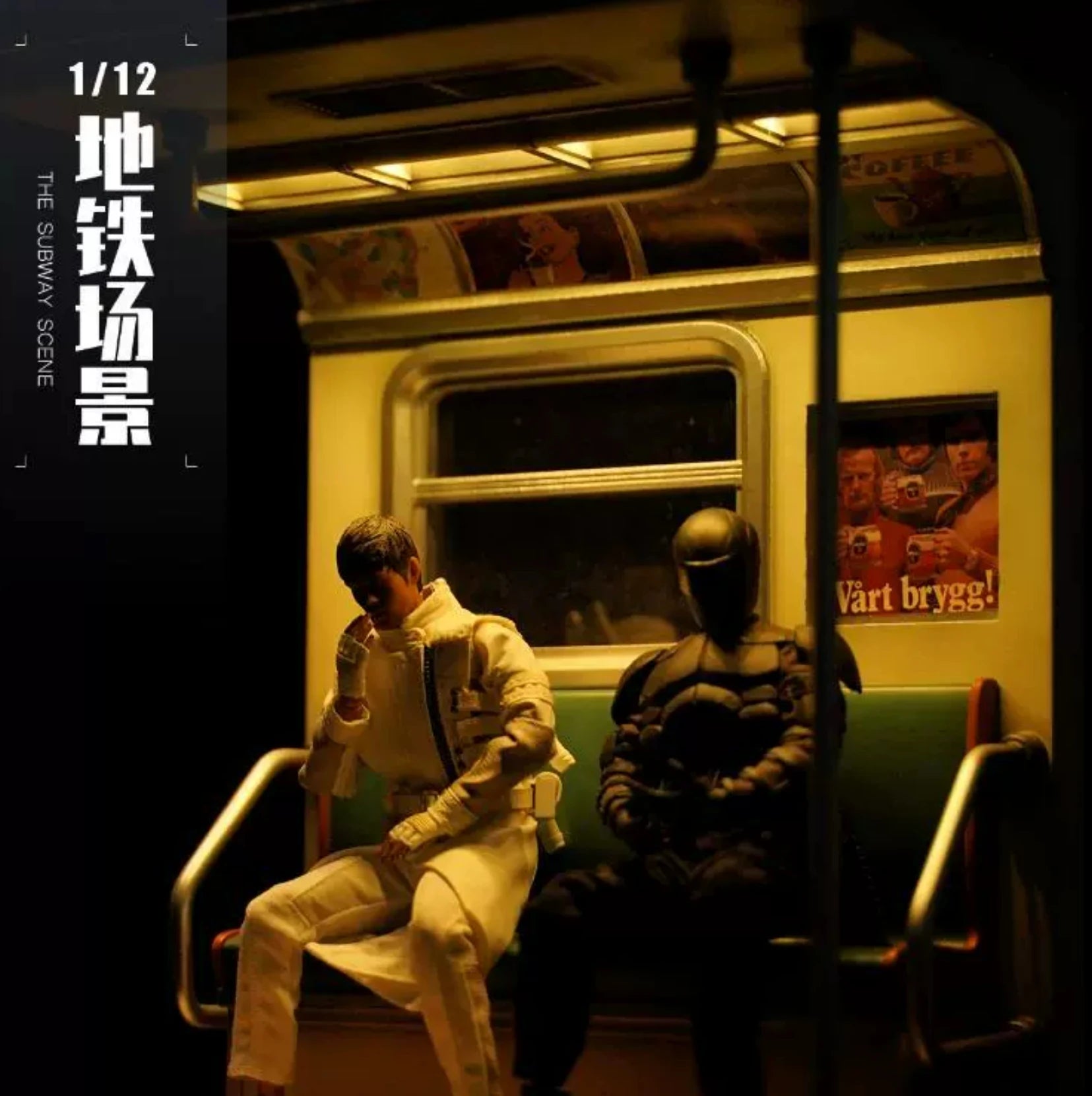 MMMtoys M2316B 1/12 lights can be turned on The Subway Scene Resin Model Fit 6in Action Figure