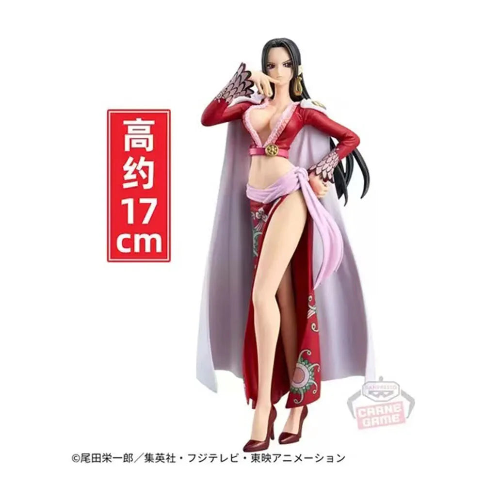 17CM Boa Hancock Figure Anime ONE PIECE Cute Christmas Style Different Colors Desktop Golf Model Toy  Collection Ornaments PVC