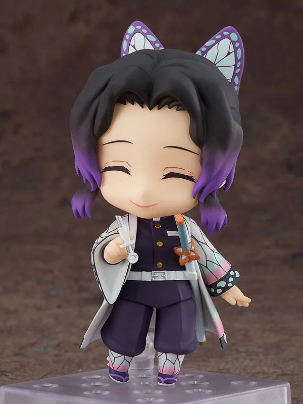 Superniedliche Demon Slayer Kochō Shinobu Insekten-Säule Q Version Nendoroid Figur mit beweglichem Gesicht - austauschbare Figur in Box, Anime-Modellspielzeug