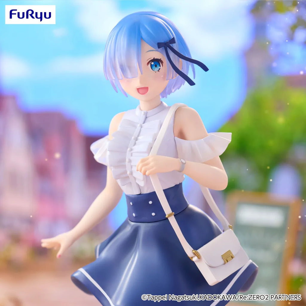 В наличност Оригинална предварително боядисана FuRyu Trio-Try-iT фигура Re: Zero Kara Hajimeru Isekai Seikatsu Rem Декорация на модел на аниме фигура