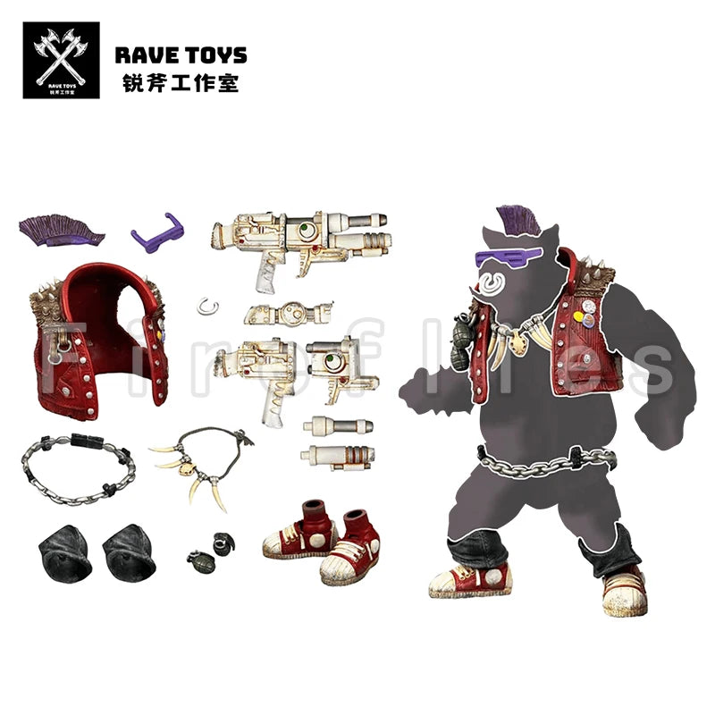 [Pre-Order]1/12 7inches Fury Toys Action Figure Wave 4 Rage Samurai Force Gullinbursti Anime Model  Toy