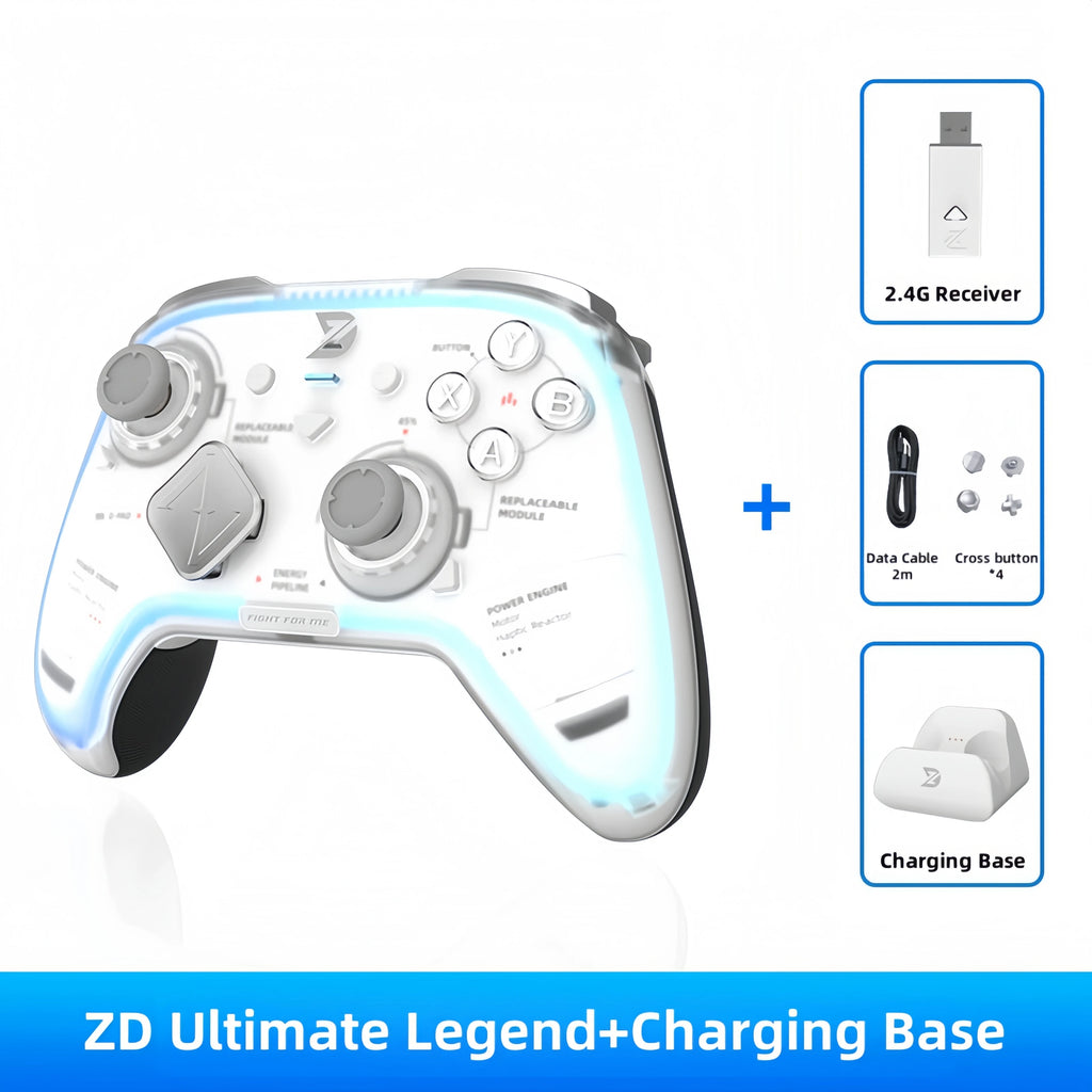 ZD Ultimate Legend Wireless Game Controller 3-Mode 3000+Hz Refresh Rate RGB Custom Switch Compatible with Switch2 PC NS TV Steam