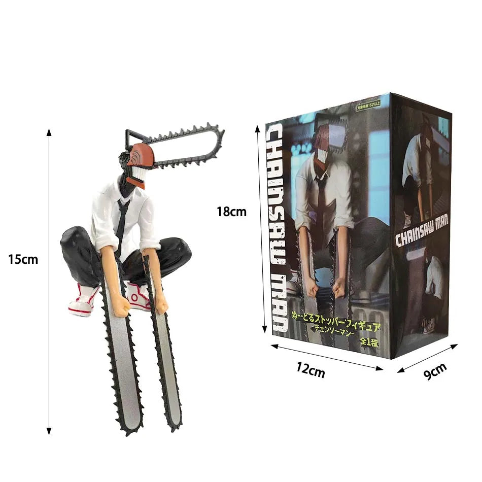 Neue Chainsaw Man Lacey/Power/Denji Anime Actionfigur PVC Chainsaw Man Noodle Stopper Figurine Erwachsenensammlung Modell Spielzeug