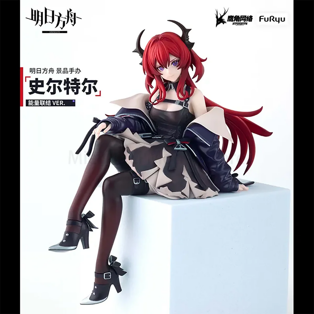 Original Genuine FuRyu Prepainted Noodle Stopper Figure Arknights Surtr H=15cm Garage Kit Model Decoration Game Figure Gift