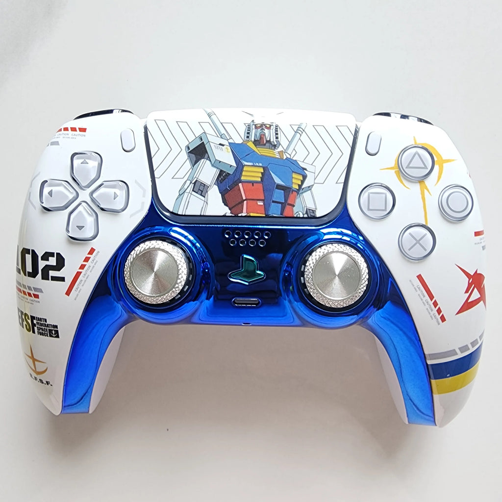 NEWJohnny Old Video Gamer Handmade Original Gamepad Upgraded Hall TMR Electromagnetic Joystick PS5 Wireless Gaming Controller