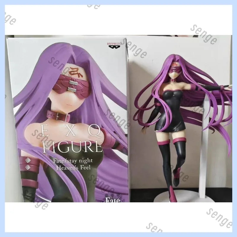[Genuine in stock] Bandai Banpresto Fate/stay night Medusa Rider Eyepatch Purple Hair Scenic Figure  Gift Hot Selling Ornament