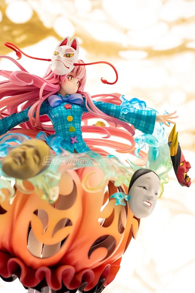 【TM】 QuesQ Touhou Project Hata No Kokoro 1/8 Scale Figures Original Model Collection