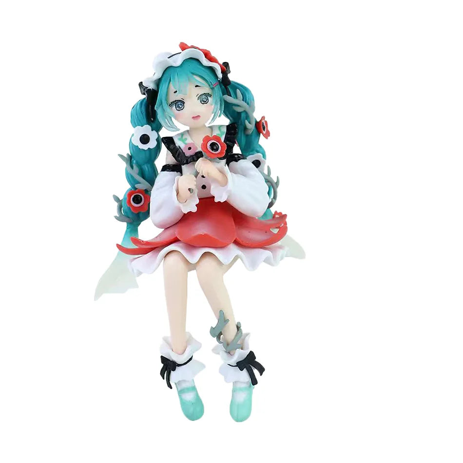 Anime Figure Hatsune Miku Toys Flower Fairy Collection MIKU Kawaii Cartoon PVC Action Figurine Model Dolls Birthdays Gifts Kids
