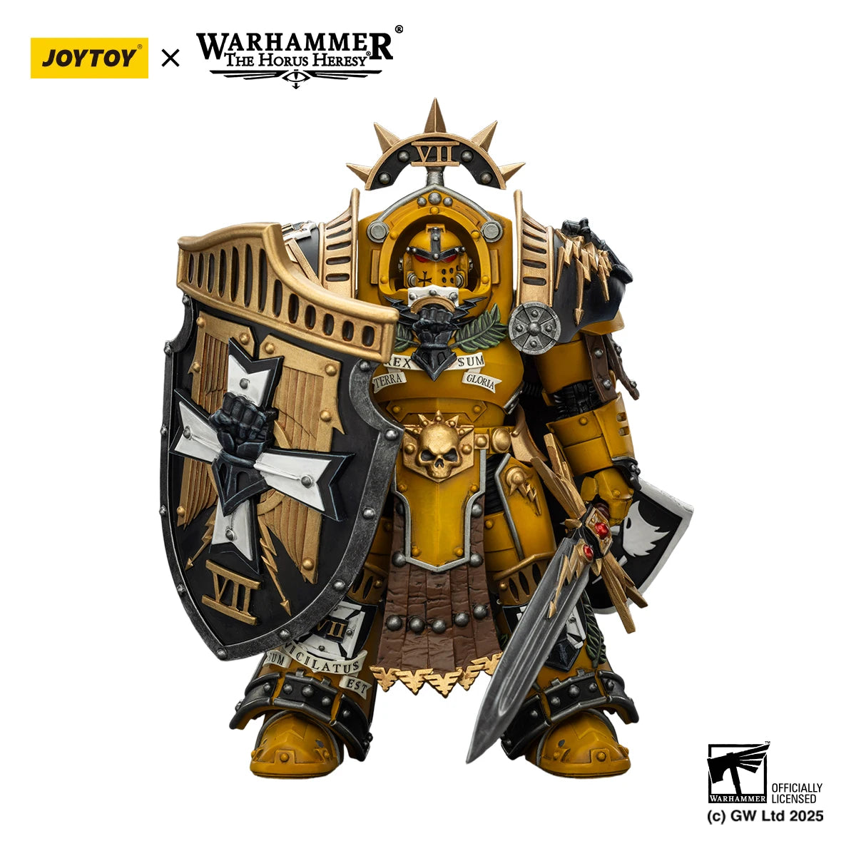 [Pre-order]JOYTOY Warhammer 30K 1/18 Action Figure Imperial Fists Legion Praetor in Tartaros Terminator Armour&Librarian Consul