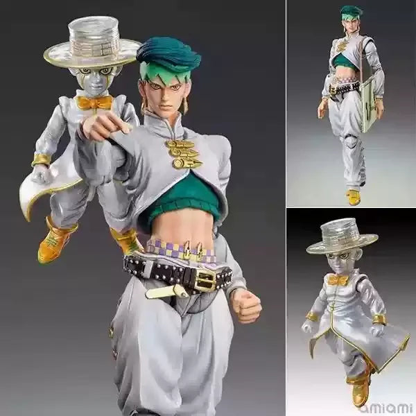Jojo'S Bizarre Adventure Super Action Statue - Jotaro Kujo (Diamond Is Unbreakable) & Yoshikage Kira Figure Set