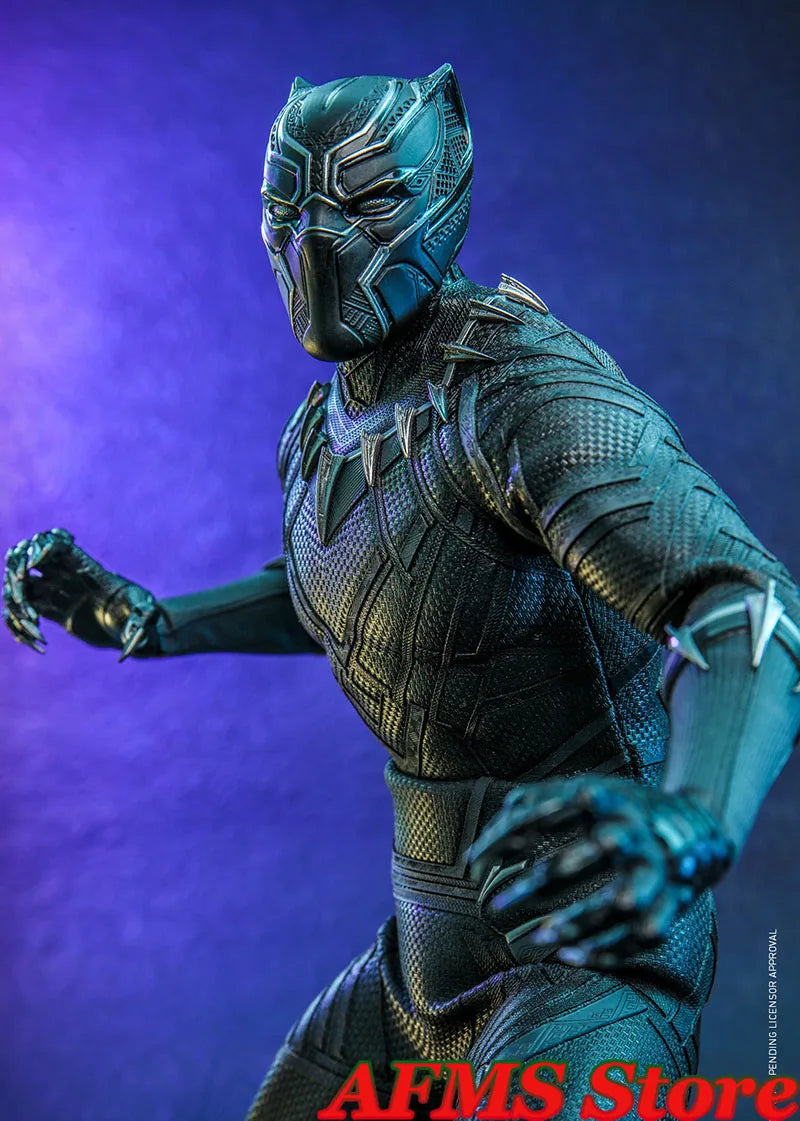 Original HotToys MMS671 1/6 Men Soldier Black Panther Classic Comics Heroes 12Inch Action Figure Model Best Fans Collection