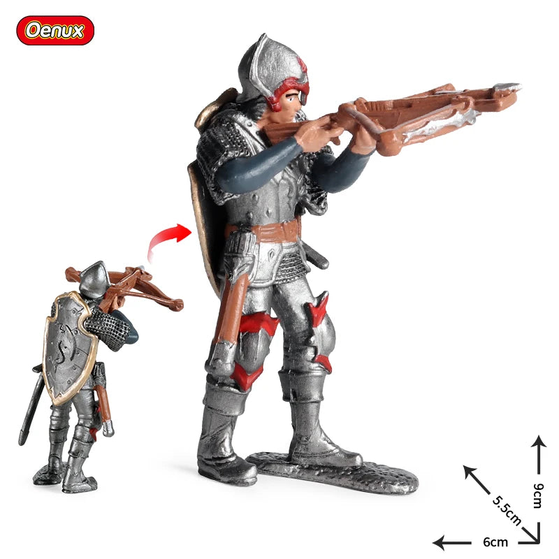 Oenux Gryphon Riders Griffon Knight Crossbowmen Berserkers Action Figures Soldiers Model PVC Collection Miniature Game Kids Toy