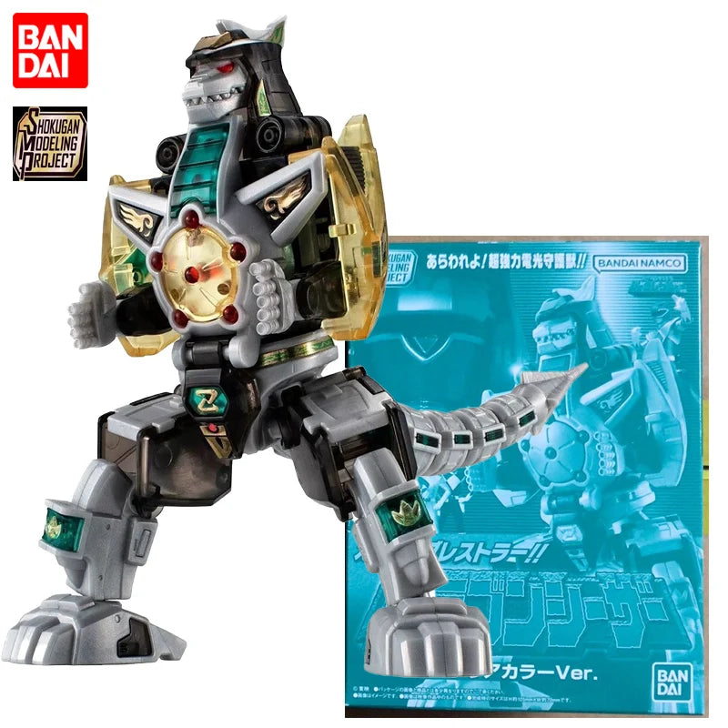 In Stock BANDAI SMP Mighty Morphin Power Rangers Dragon Ceasar Clear Color Ver. Anime Action Figures Assembly Model  Toy