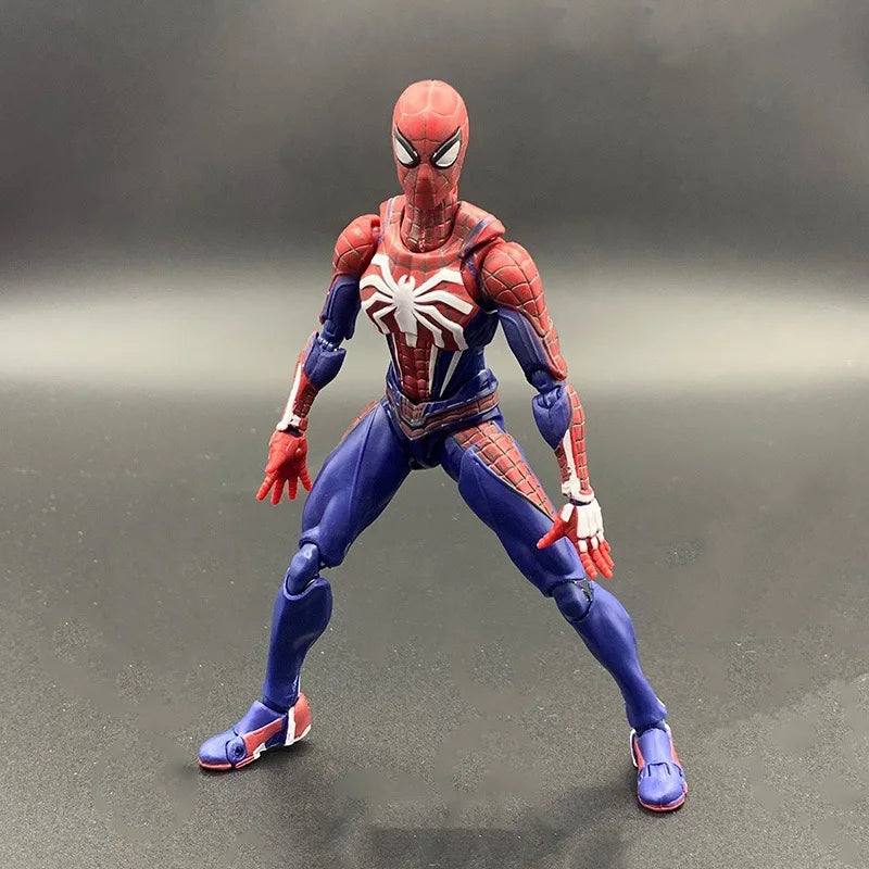 PS4 Spiderman Figur Avengers Spider Man Actionfiguren 16CM Upgrade-Anzug PS4 Game Edition Puppe Heißes Spielzeug für Jungen Geschenk