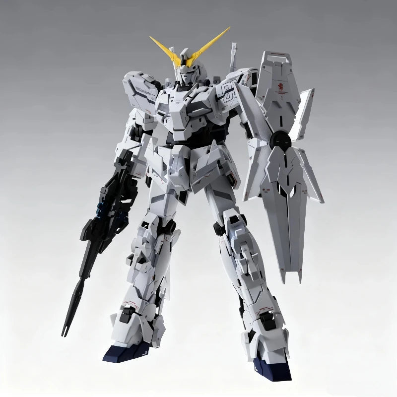 MGEX 1/100 Unicorn Triple Shield Ver No Cage No Light  Assembly Model Kit Action Figures Antenna Repair Edition Trendy Toys Gift