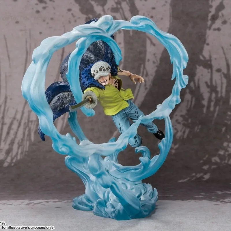In Stock Bandai Figuarts Zero Onigashima Decisive Battle Anime One Piece Trafalgarro Extra Battle Action Figures Model Toy DT