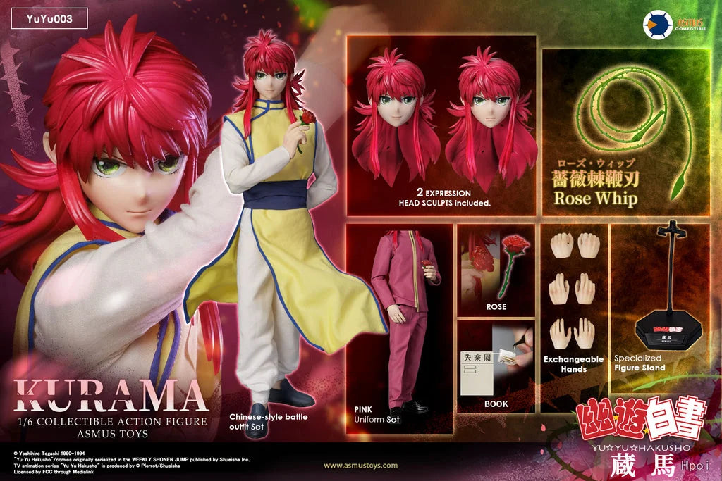 【MT】Original Asmus Toys YuYu Hakusho Kurama 1/6 Action Figure Toy Model