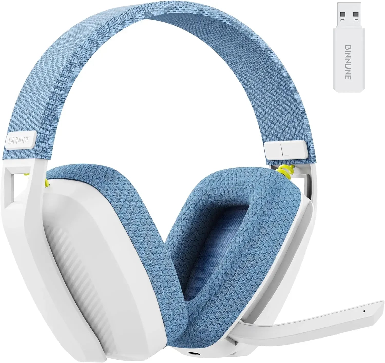 BINNUNE BW06 2.4G Wireless Gaming Headset  Flip ENC Microphone,suitable Dual-mode Gaming Headsets PC PS4  PS5 PC Players