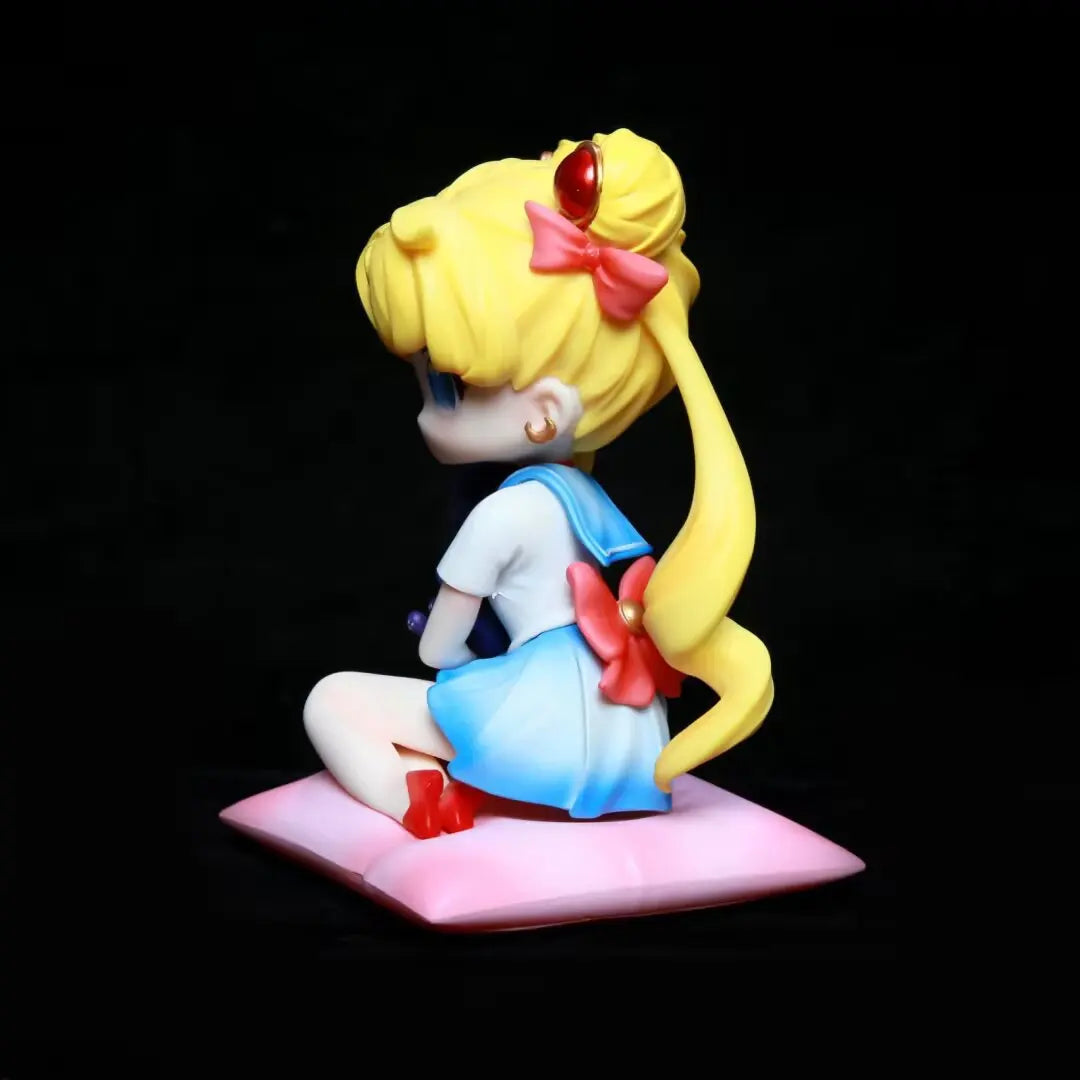 Sailor Moon Anime Figure Q Version Tsukino Usagi Figures Collection Statue Model Desktop Decoration Doll Kids Toy Birthday Gift