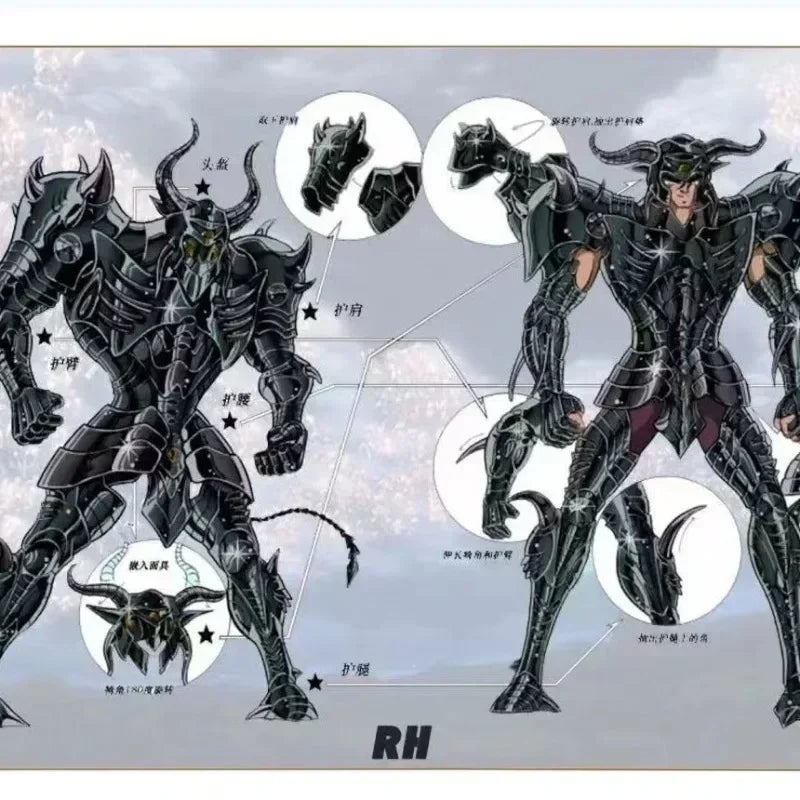 In Stock RH Saint Seiya Myth Cloth EXM/EX Metal Minotaure Condon Hades Specters Knights of The Zodiac Action Figure Toys