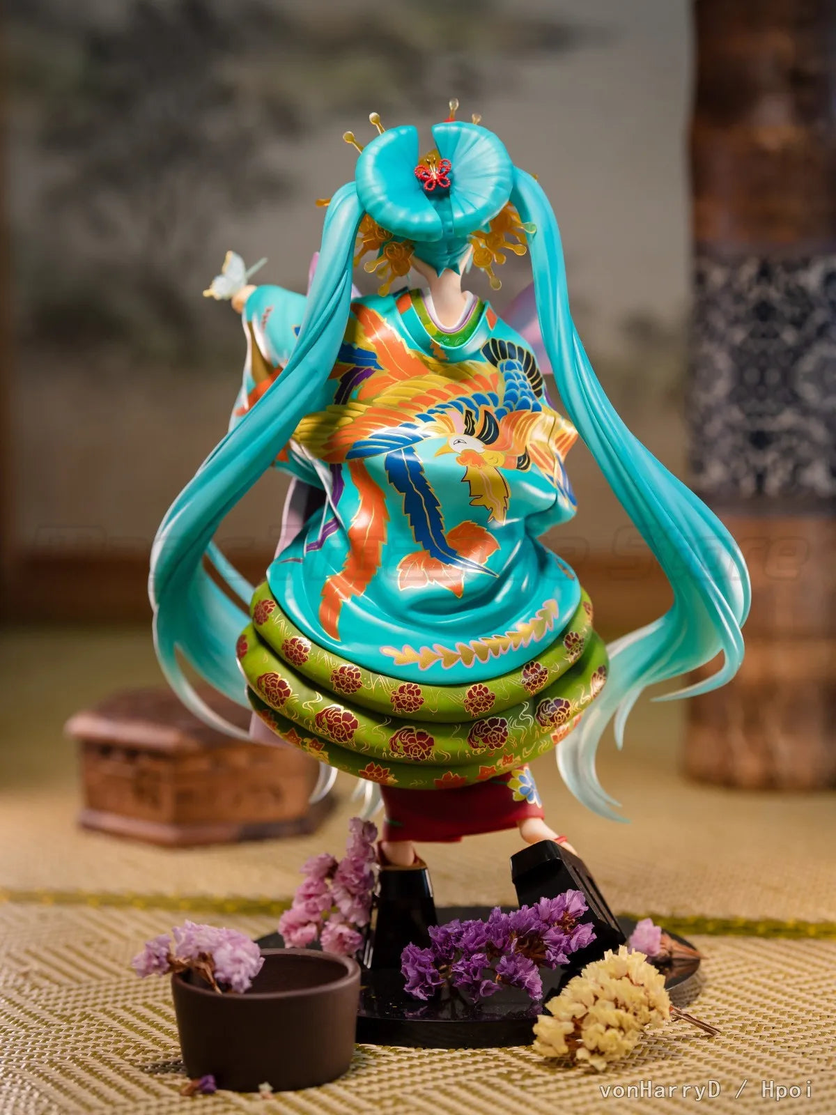 【MT】Original GSC VOCALOID Hatsune Miku Super Kabuki Flower Street Poetry Mirror Version 1/7 Scale Figure Toy Collectible Display