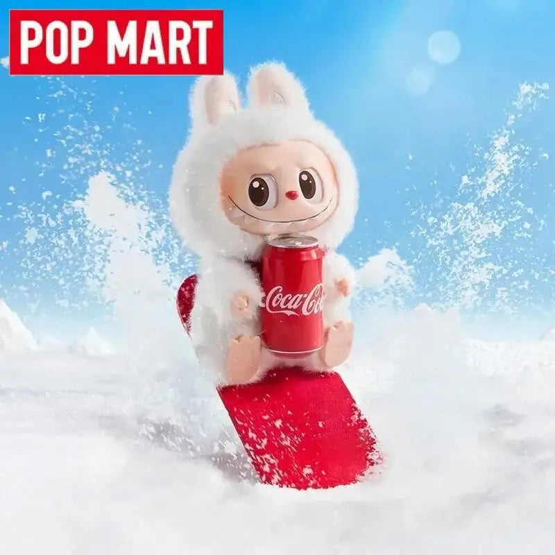 POP MART Labubu Чудовищата от серията Coca-Cola Винилова кутия за лице Мистериозна кутия Мистериозна екшън фигурка Изненада Подарък