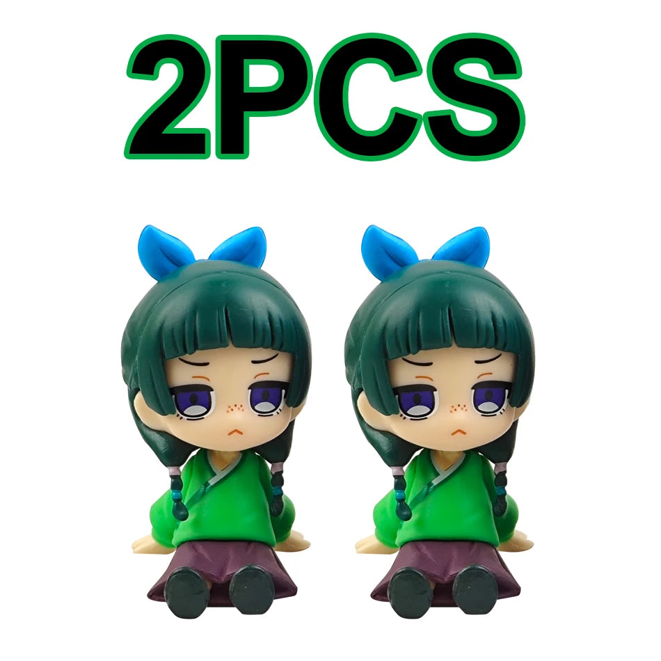 Q Version The Apothecary Diaries Maomao Jinshi Mini Figure Anime Periphery Kawaii Sitting Toys Desktop Car Ornaments Model Gifts