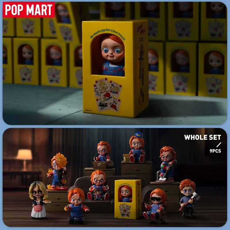 POP MART Chucky Franchise Series Original Blind Box Surprise Mystery Box Cute Anime Action Figure Ornaments Figurines