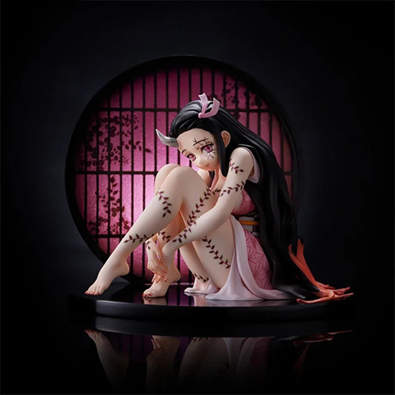 100% Original Aniplex Demon Killer Kamado Nezuko Oni Ver. Anime Characters Action Model Collection Image Brinquedos Toy Gifts