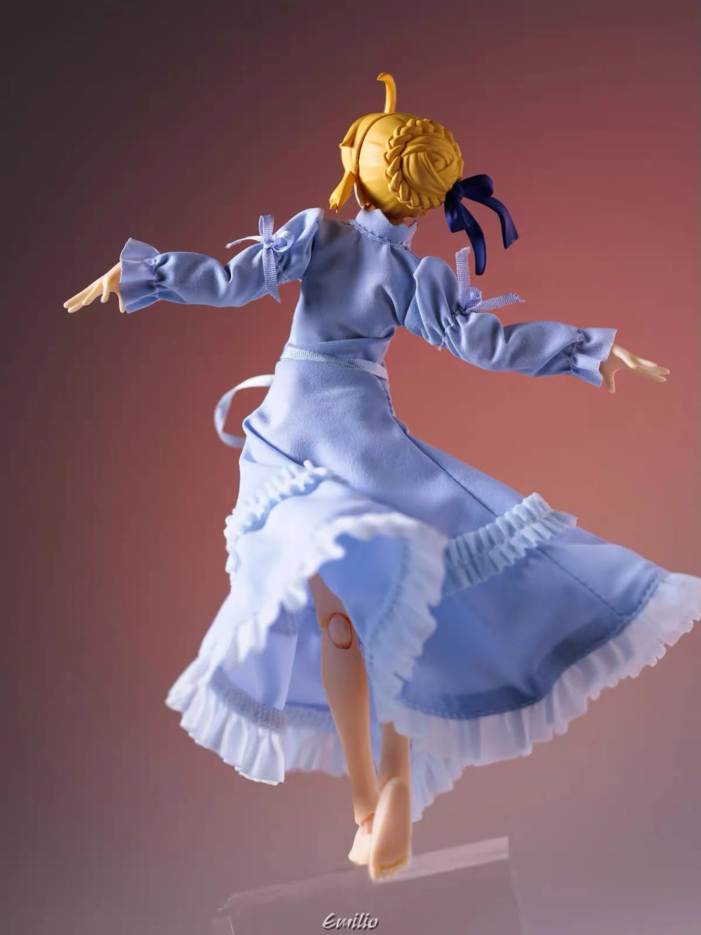 Fate/Stay Night Saber Altria Pendragon Gown Cloth Skirt Adapt 1/12 Figma Blank Body Action Figure Toy Accessories No Figure