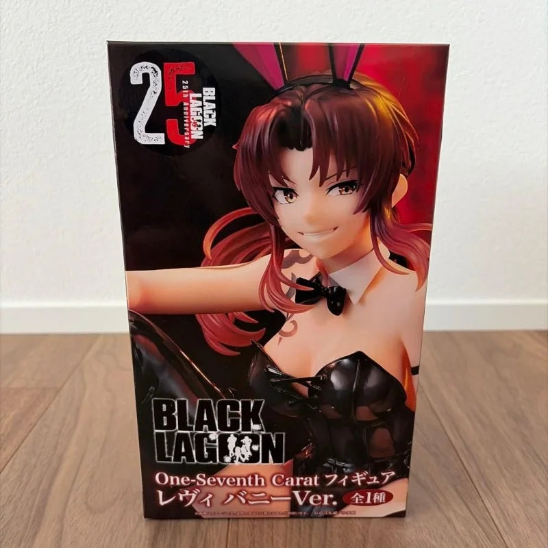 Original System Service Black Lagoon Anime Revy One Seventh Carat Bunny Girl Action Figures Model Black Lagoon Figurine Toys