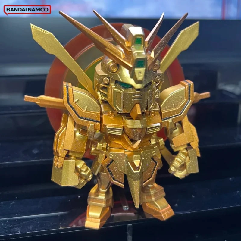 In Stock Bandai QMSV Mini Gold Team Blind Box Trendy Decoration GUN DA Model Toy Collectible Blind Box Trendy Gifts