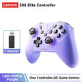 Original Lenovo S06 Wireless Bluetooth Gamepad With 2.4G No Stick Drift Wired Gamepad Hall Joysticks Triggers Gaming Controller