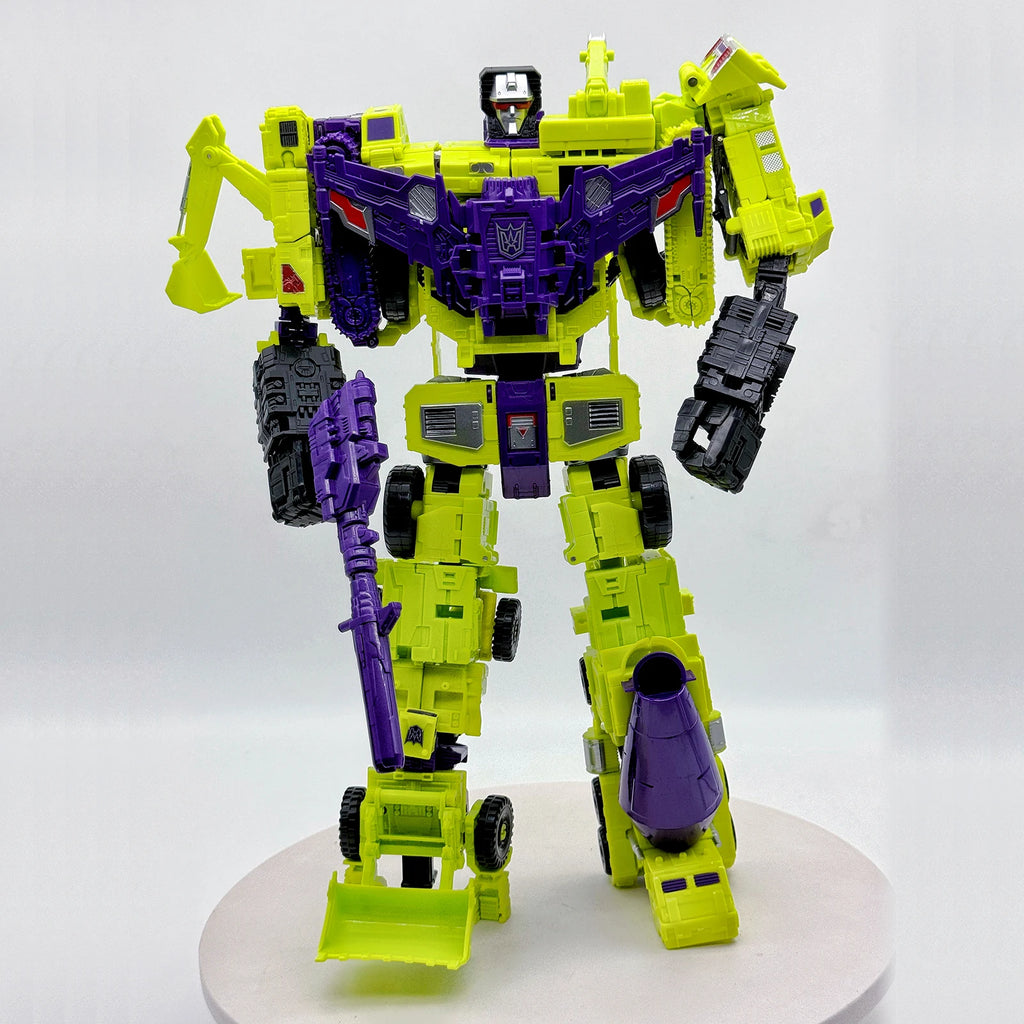 HZX 6In1 Devastator Haizhixing Transformation Toys Anime Action Figure KO G1 Robot Aircraft Engineering Vehicle Model NO Box