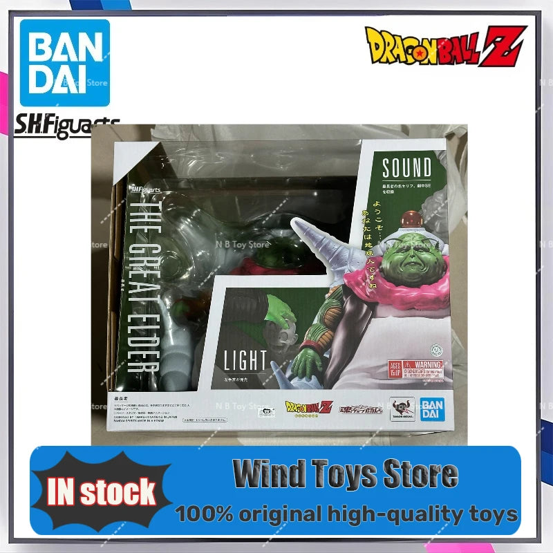 In Stock Now Bandai S.H.Figuarts SHF Dragon Ball Z Articulated Action Figure Namek Big Elder Collectable Toy Collect Gifts