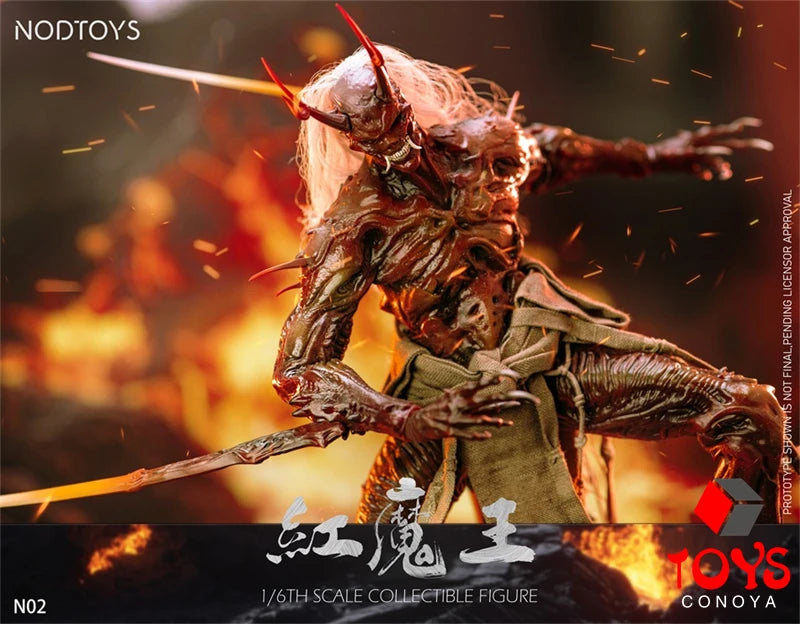 【2026 Q2】NODTOYS NOD-N02 1/6 Silicone Red Demon King Action Figure 12'' Soldier Figurine Full Set Model Collectible Toy