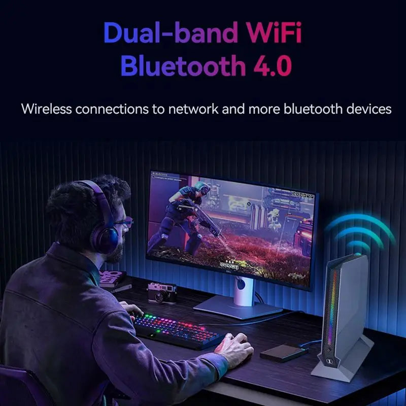 Gaming Mini PC Intel Core 13Th Gen i9 13900H i7 12700H With Nvidia RTX 4060 8G Desktop Computer Windows 11 WiFi 6 Bluetooth 5.2