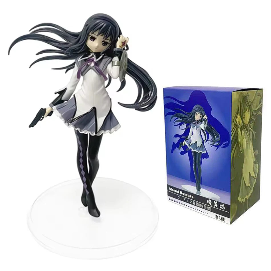 17cm PMMM Magical girl Anime Figure Kaname Madoka Action Figure Kawaii Akemi Homura Figurine cute Loli Collection Model Toy Gift