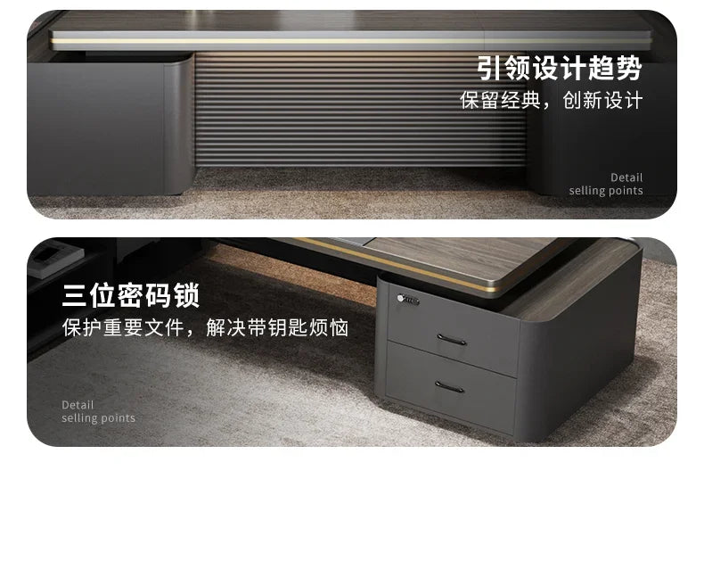 L Reception Office Table Adjustable Executive Work Pc Writing Desk Study Modern Mesa Escritorio Desk Accessories Furniture