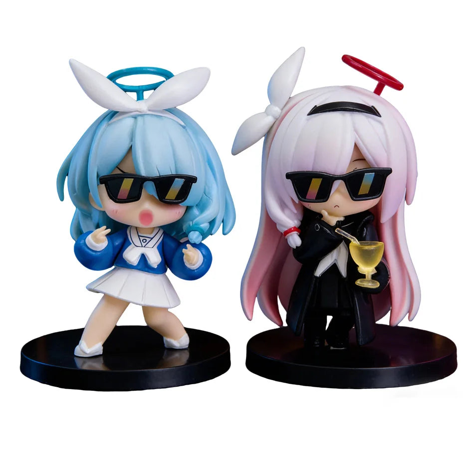 8CM NEW Hot Blue Archive Plana Arona Figure PVC Anime Collect Anime Characters Ornaments Cute Cartoon Festival