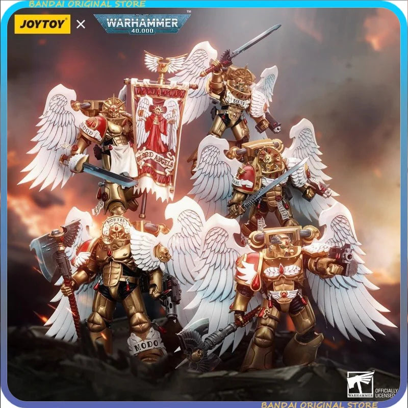 【Auf Lager】JOYTOY WARHAMMER 40K Blood Angels Die fünfköpfige Heilige Blutgarde 1/18 Actionfiguren Sammelfiguren Ornamente Spielzeug