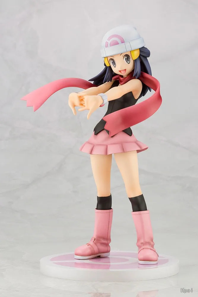 In Stock Original KOTOBUKIYA ARTFX J Pokemon Dawn+Piplup Action Figures Models Toys Gifts Collection Ornaments