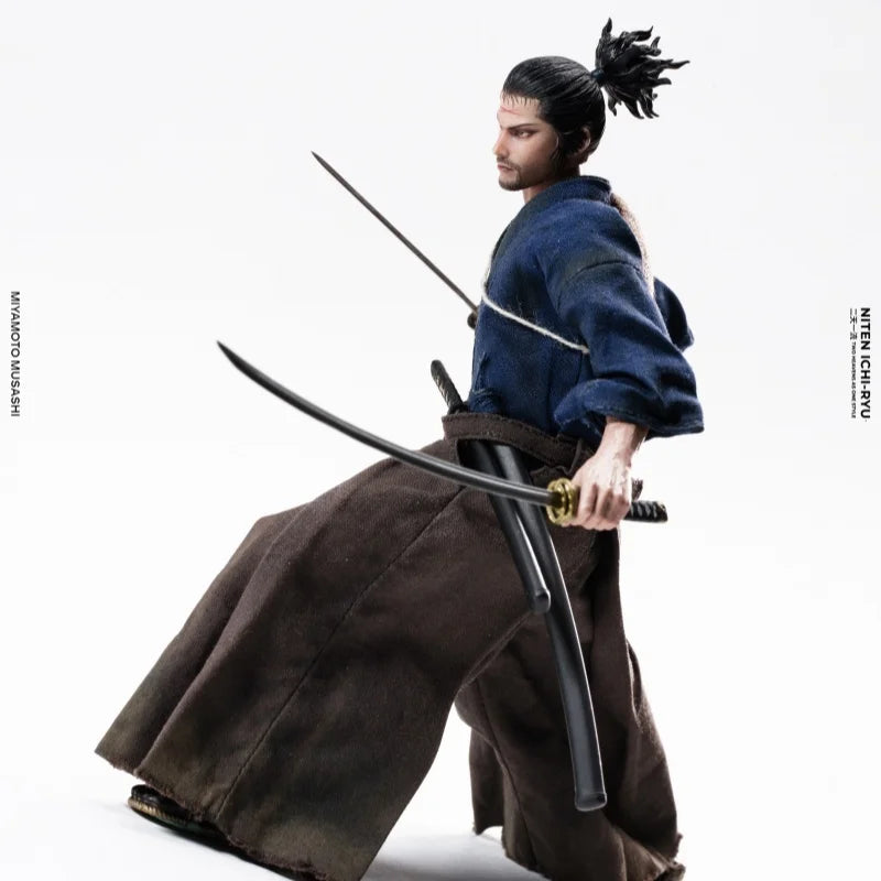 Niten Ichi Ryu Miyamoto Musashi Articulated Action Figure 1 12 Scale Vagabond Samurai Cloth Outfit Collectible For Adult Gift
