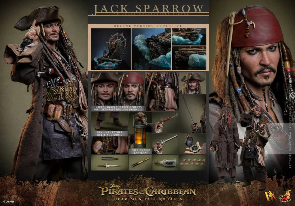 In Stock Captain Jack 1/6 Movable Action Figure 30cm Jack Pirates Caribbean Collection Ornaments Genuine Model DX37 DX38 DX39