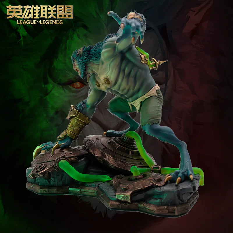 30.8Cm Resin 1/7 Lol League of Legends Arcane Season Warwick Wolf Man Action Figure Model Statue Garage Kit Toys Gift