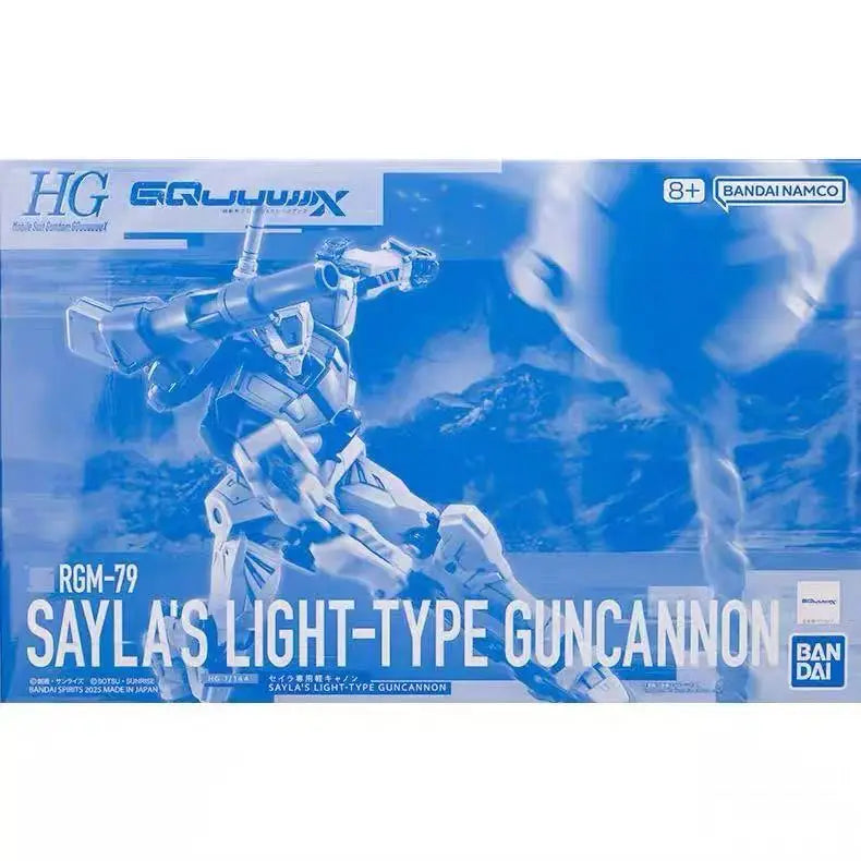Bandai Gundam Model Kit HG Scale 1144 GQuuuuuuX Robot RGM79 Saylas Lighttype Guncannon Action Figure Assembly Collectible Toy