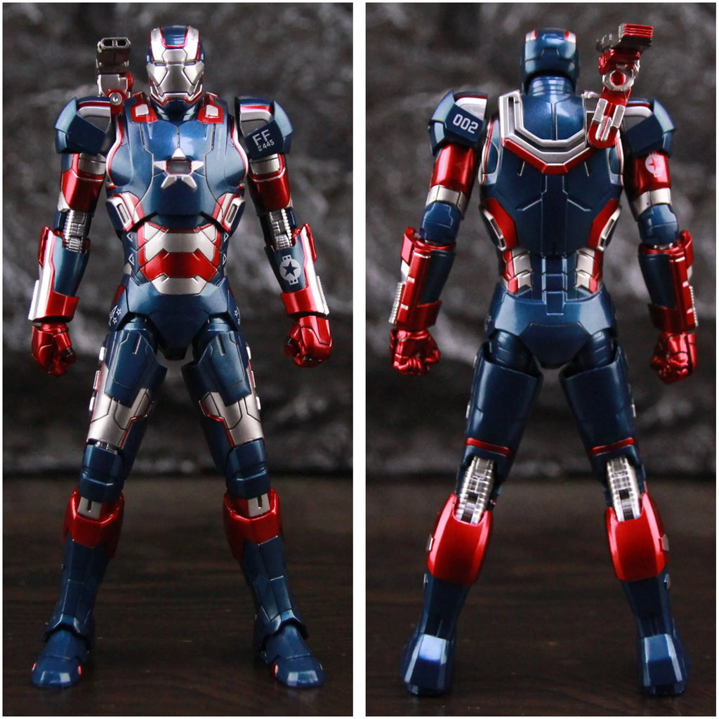 ZD Toys Marvel Studios Infinity SAGA Movie Film Iron Man 3 Iron Patriot 7" 1/10 Action Figure Ironman Legends Toys Doll Model