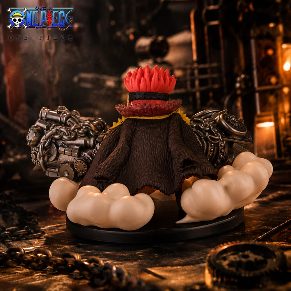 1pc 13cm/5.12in Official One Piece Eustass Kid Figure Anime PVC Statue Desktop Car Ornament Collectible Model Toys Gift