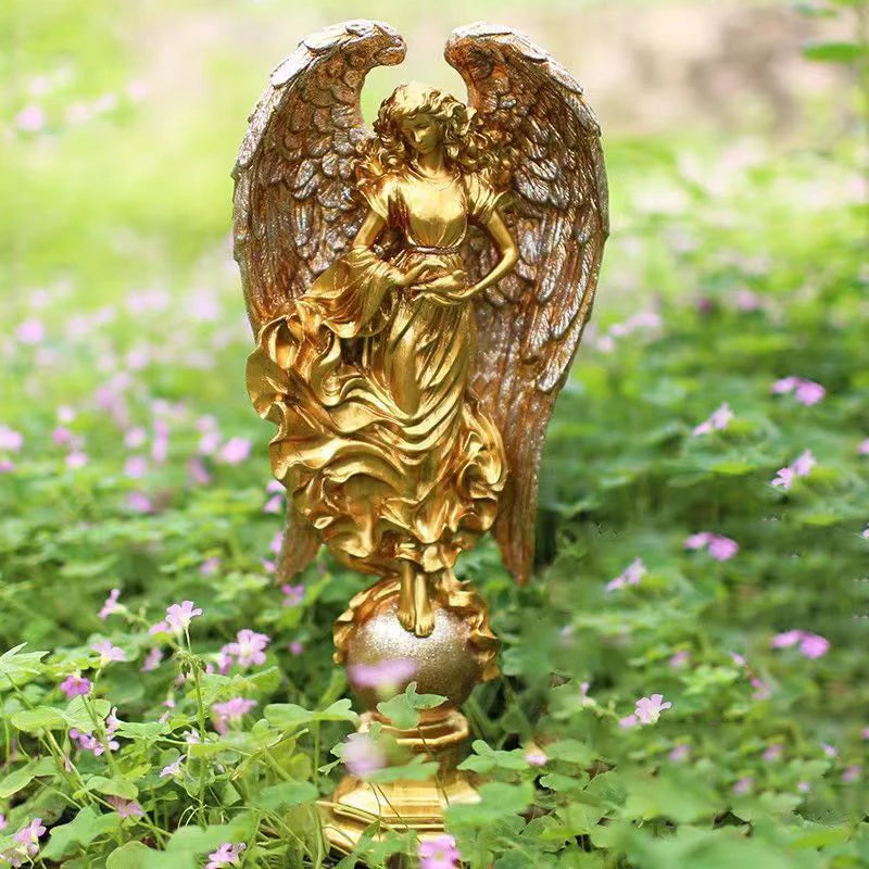 Prayer Angel Goddess Sculpture Ornament  Ancient Greek Mythological Figures Lucky Statue Office Study New Room Home Decor